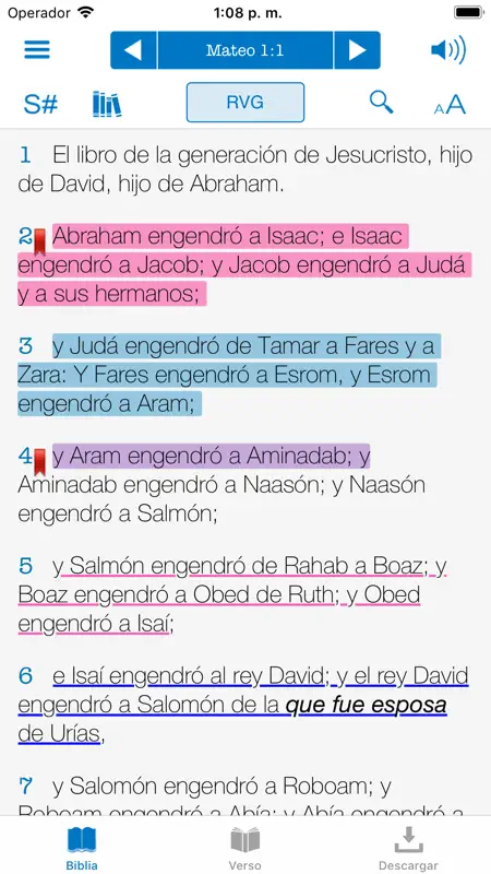 Biblia Reina Valera con Strong screenshot 4 of 7
