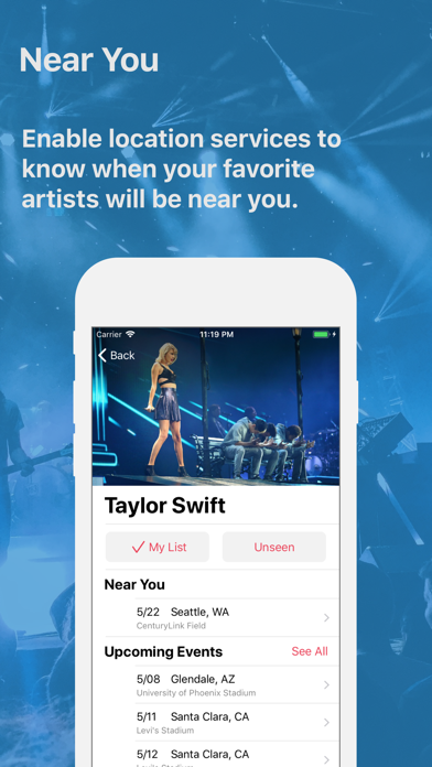 Set List - Concert Tracker iPhone screenshot 3 - Entertainment app