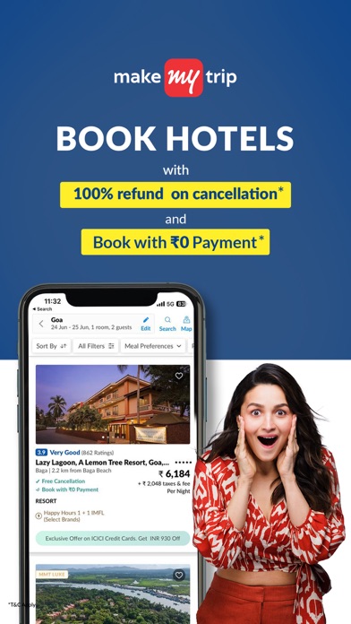 MakeMyTrip Flight, Hotel, Bus Screenshot
