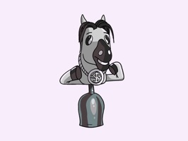 Stali Hunk Horse Stickers