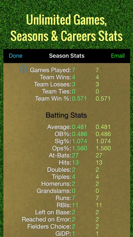 Softball Stats Tracker Pro screenshot 3 of 6
