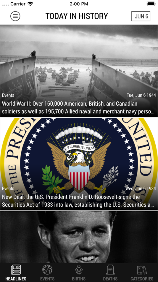 #1. Today In History (iOS) โดย: Downshift LLC