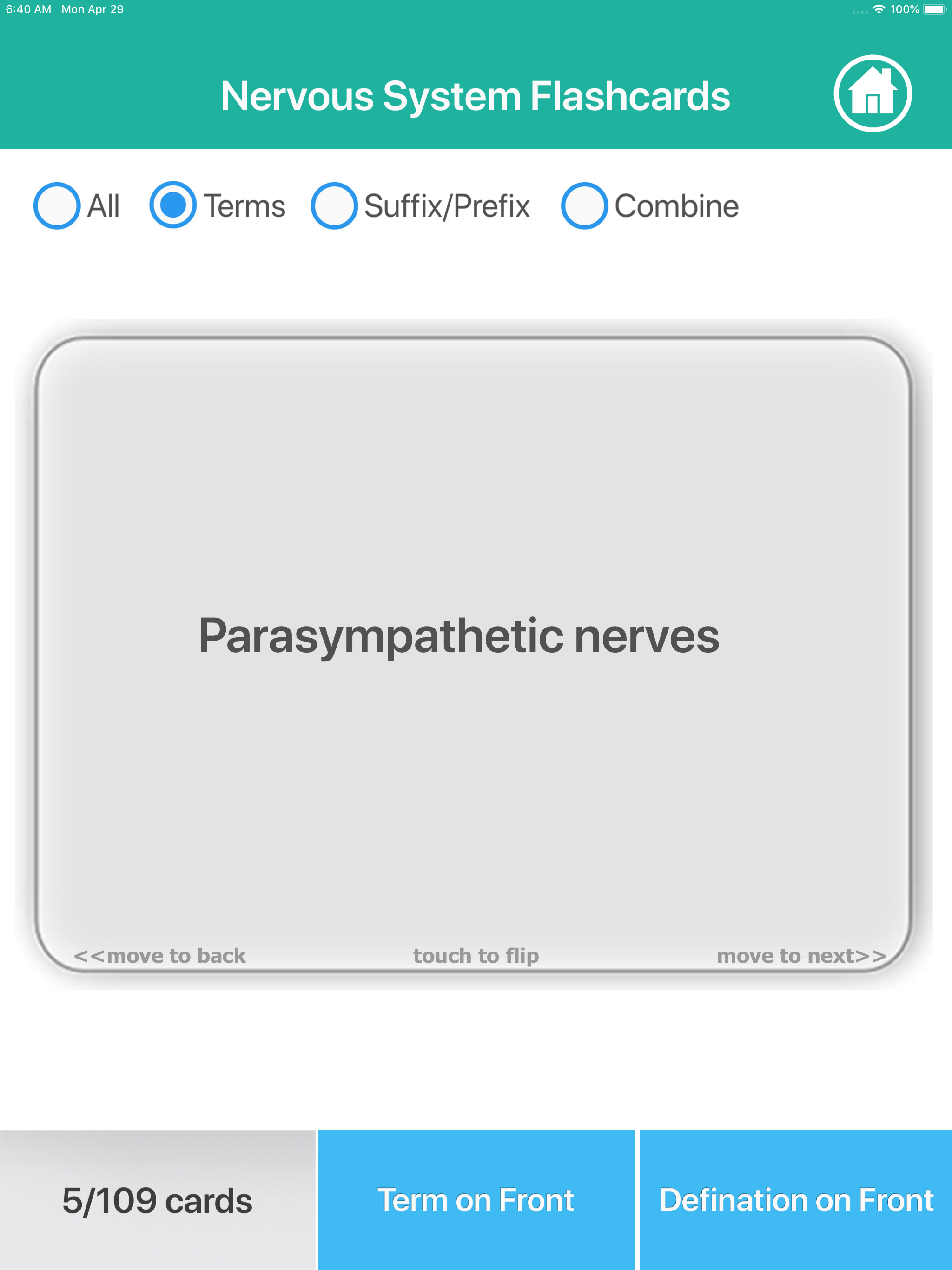 Nervous System Medical Terms screenshot 14