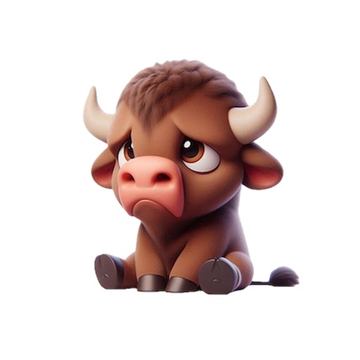 Sad Bison Stickers