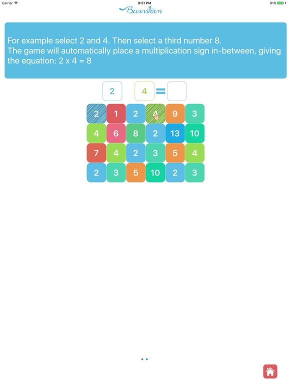 Brainstorm: Math Puzzle Games iPad screenshot