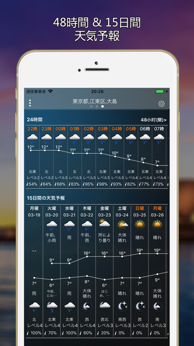 天気予報Pro-地震 花粉 气压のスクリーンショット - 4