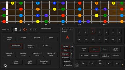 Bass Guitar Colour Scales Screenshot