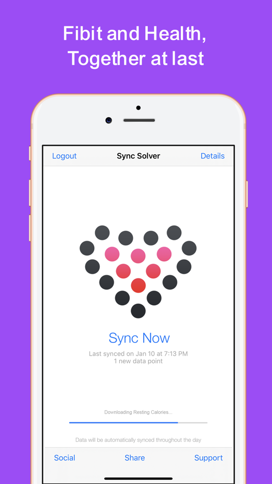 Sync Solver - Fitbit to Health - 2.9.7 - (iOS)