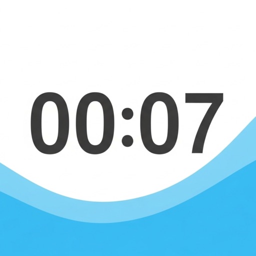 Countdown Timer Aqua Hourglass