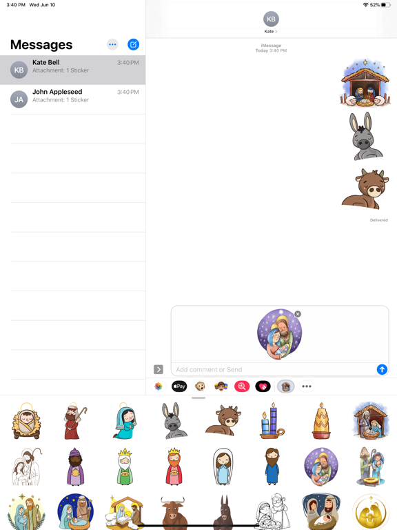 Screenshot #5 pour Cozy Nativity Scene Stickers