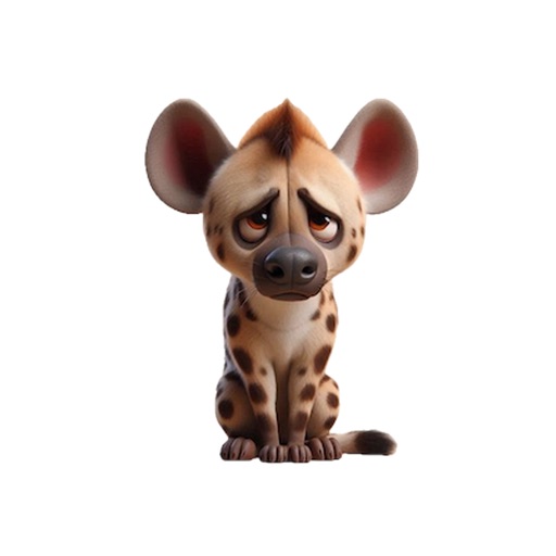 Sad Hyena Stickers