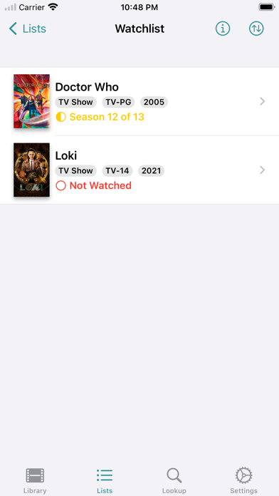 Movie Organizer Screenshot