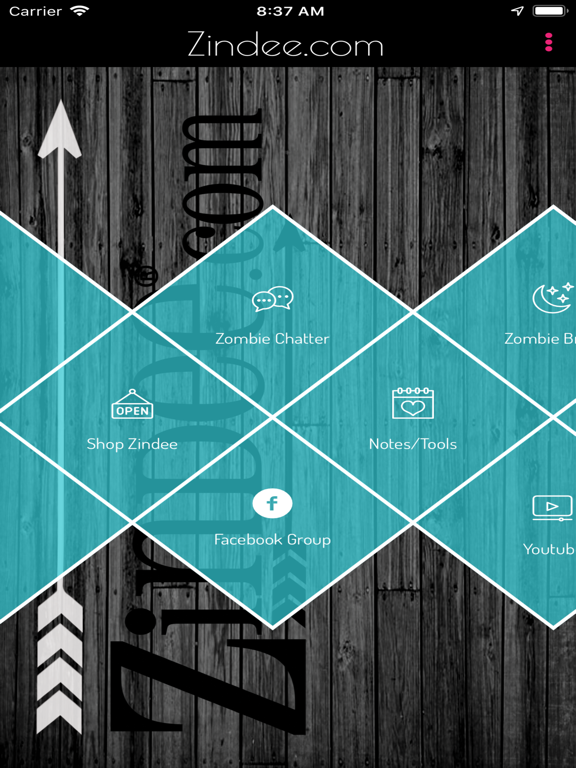 Zindee iPad screenshot 1 - Shopping app