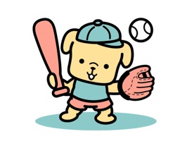Baseball Puppy Stickers