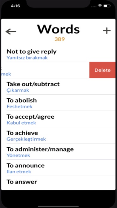 Luna Turkish Verbs Test Screenshot 3 of 6