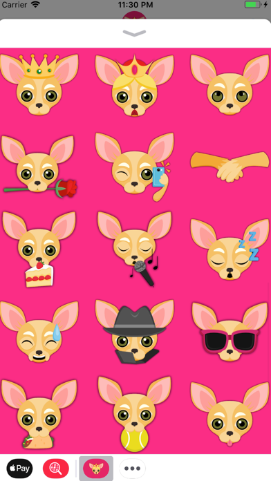 Fawn Chihuahua Emoji Stickers screenshot