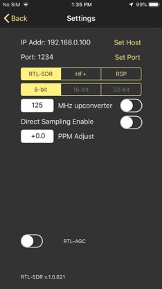 rtl_tcp SDR screenshot 3