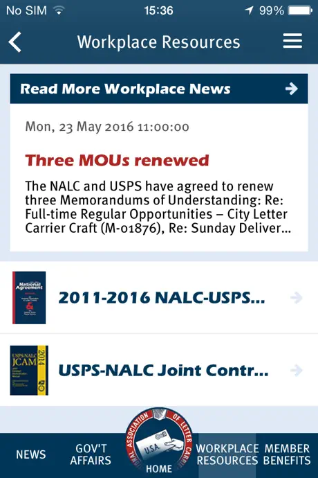 NALC Member App