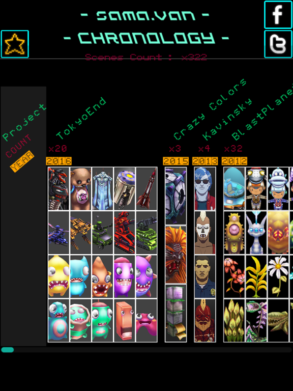 sama.van - Chronology iPad screenshot 1 - Entertainment app