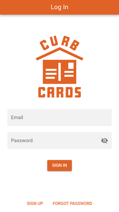 Screenshot 1 of CurbCards App