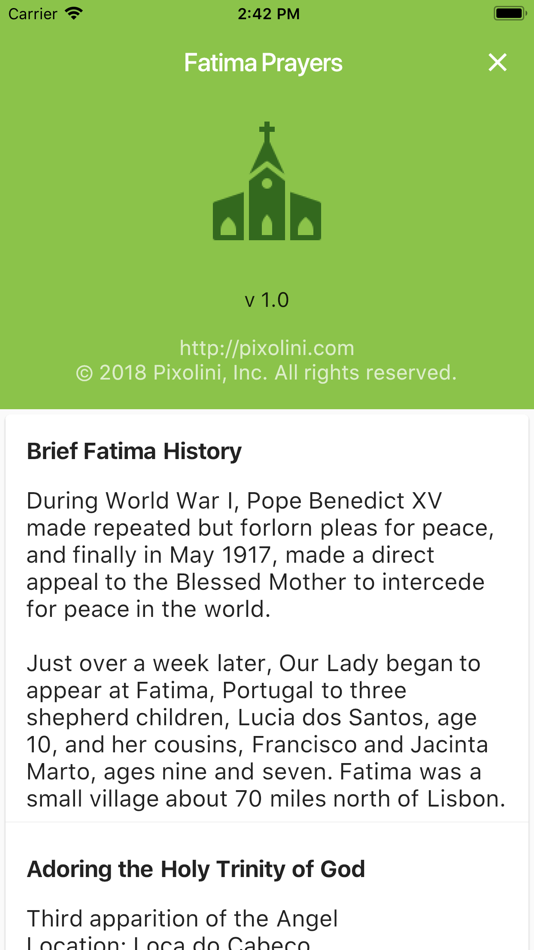 #4. Fatima Prayers (iOS) 由: Pixolini, Inc.