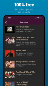 AccuRadio: Curated Music Radio screenshot