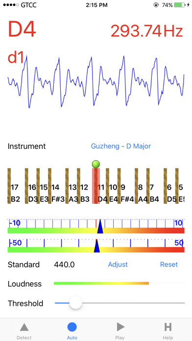 Accurate Guzheng Tuner Screenshot