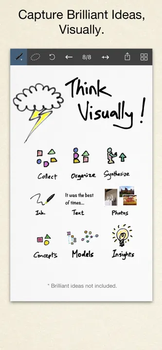 Inkflow Visual Notebook: Screenshot 1 von 5