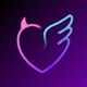 Purpo - Love & Desire Dating app icon - Social Networking app for iPhone