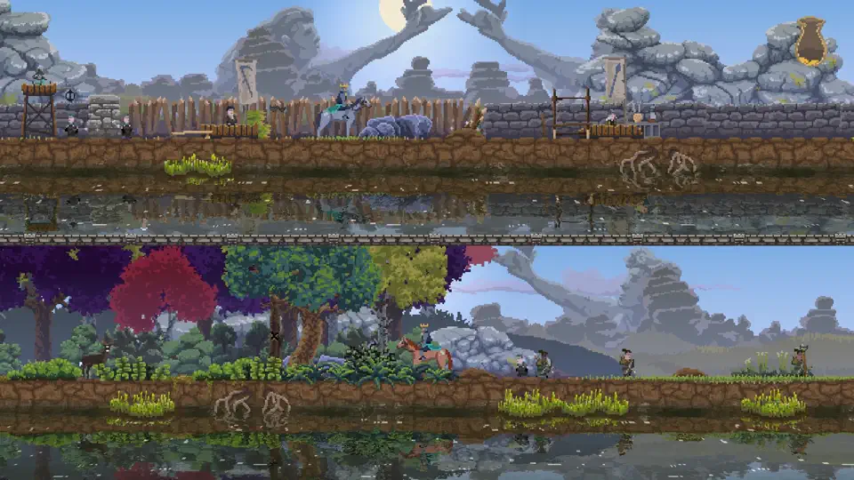 Captura de pantalla de Kingdom Two Crowns en iPhone 6