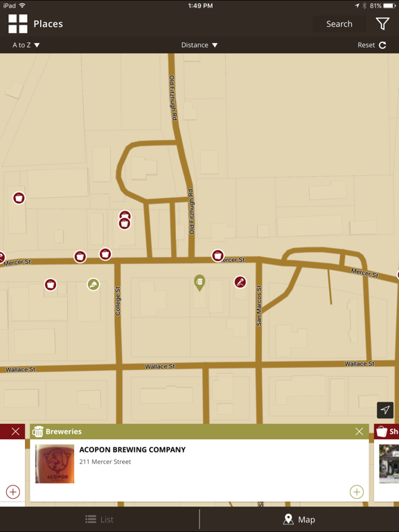 Destination Dripping Springs iPad screenshot 4 - Travel app