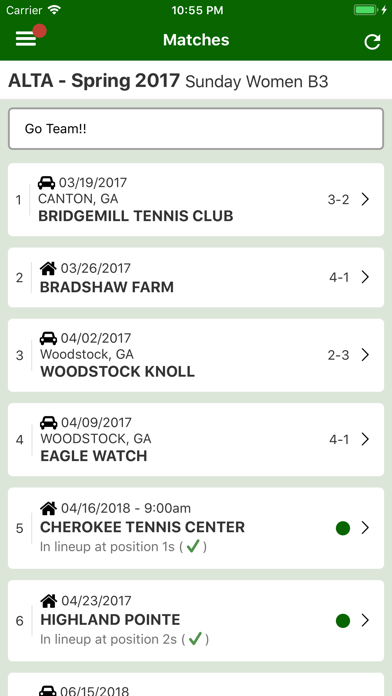 Screenshot #2 pour Tennis NetLineup
