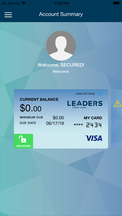 Leaders Card Controls Screenshot