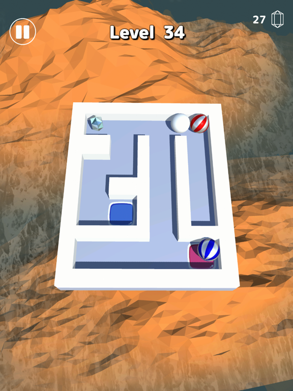 Screenshot #5 pour TwoBalls - Swipe Ball Game