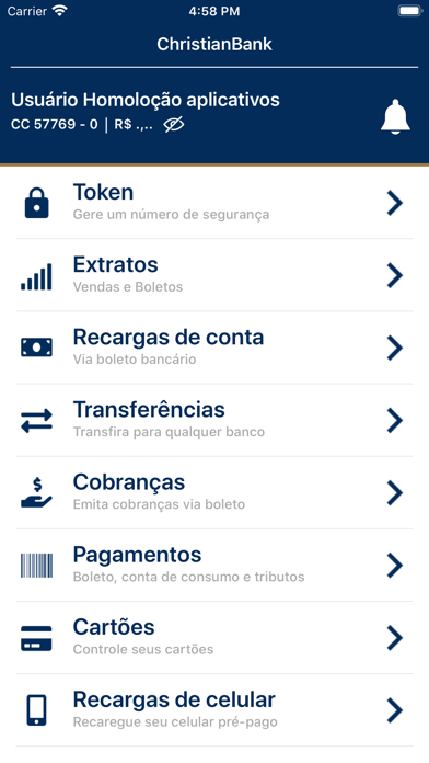 ChristianBank Screenshot