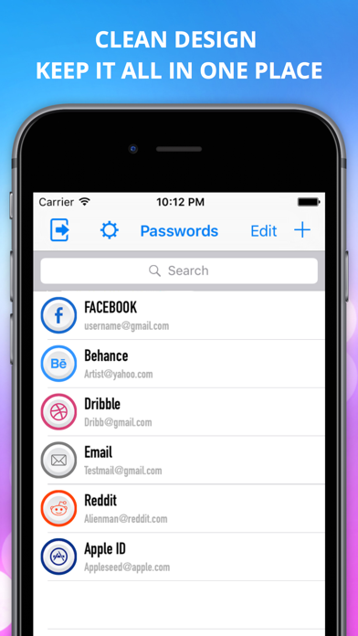 Screenshot #3 pour One Time Password: 2FA Vault