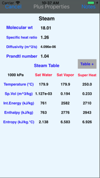 Screenshot #2 pour Thermo Physical Prop