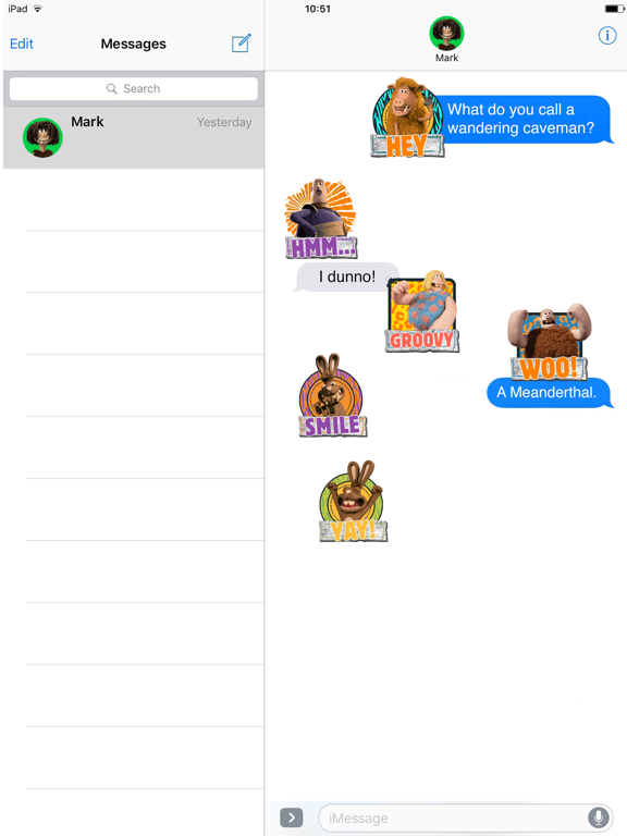 Screenshot #6 pour Early Man Stickers