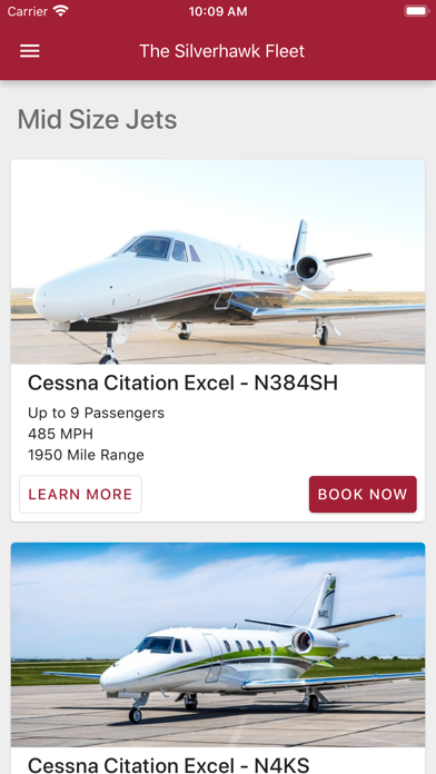 Silverhawk Aviation Charter Screenshot