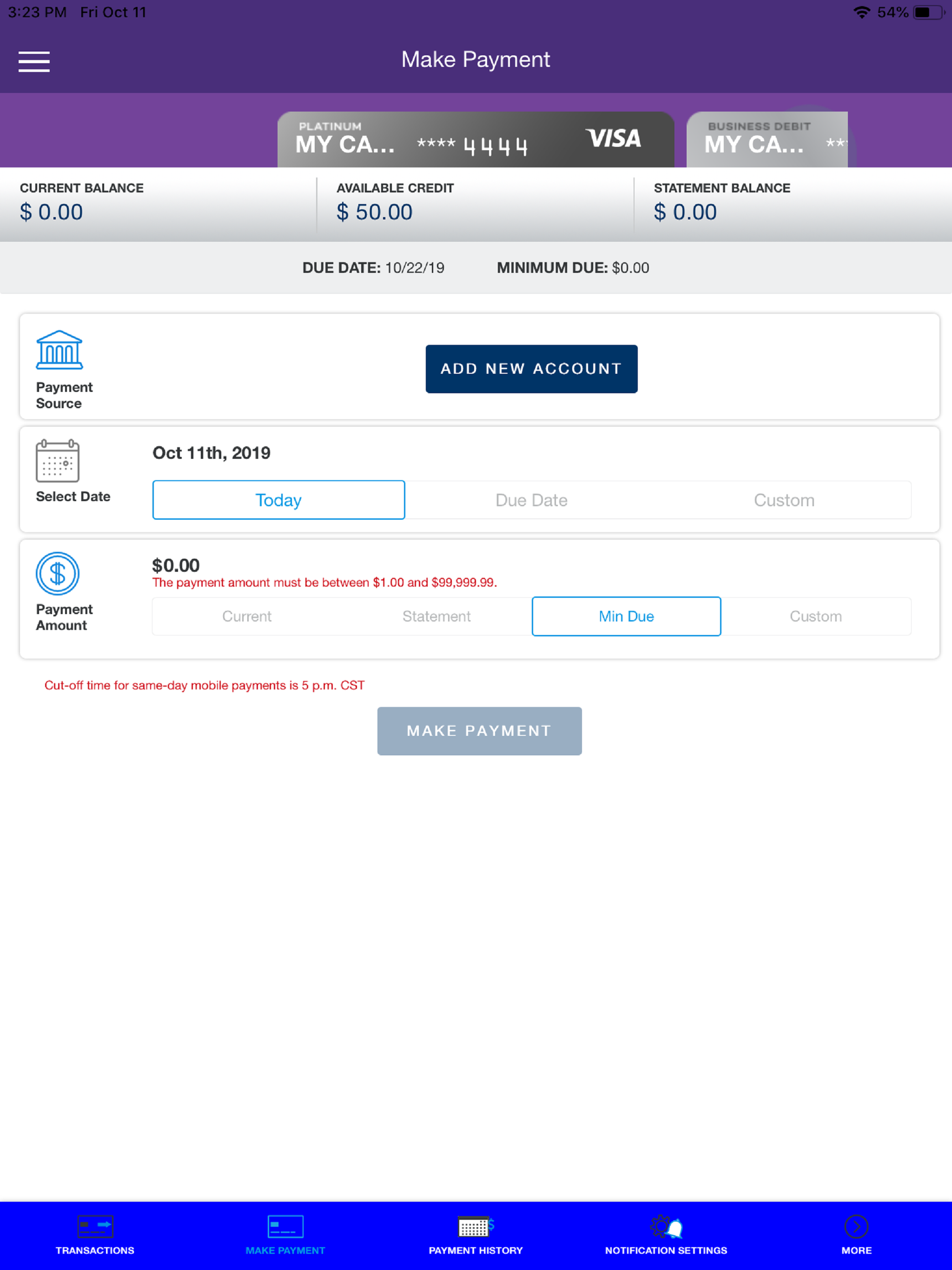 MECU Cards App