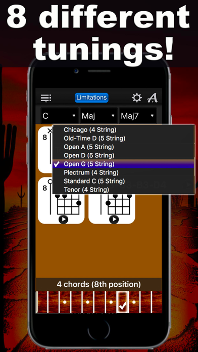 Screenshot #2 pour Banjo Chords Compass Lite