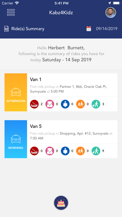 KidShuttle Driver Screenshot