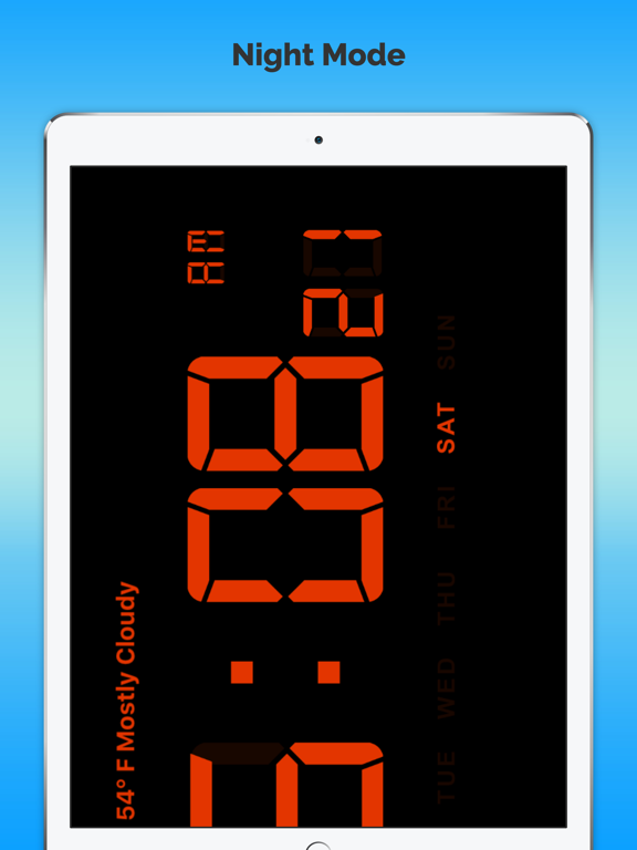 Digital Clock-Forecast Live iPad screenshot