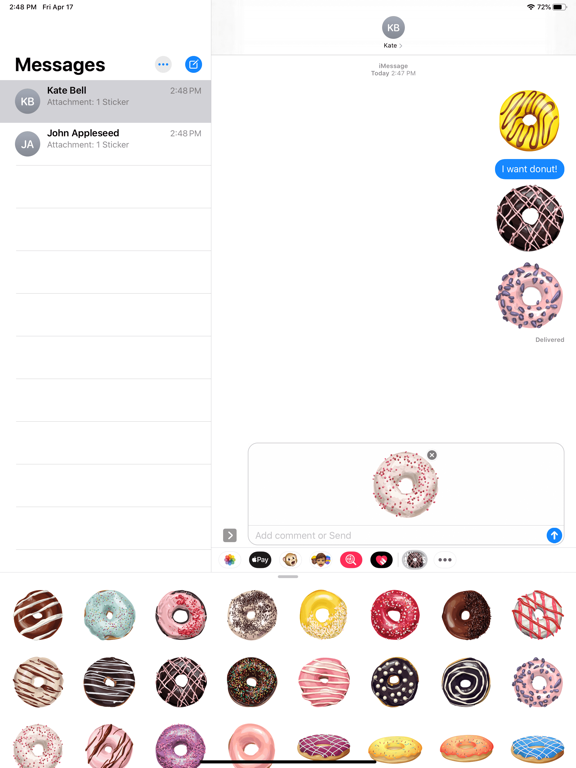 Screenshot #6 pour Donuts Tasty Stickers