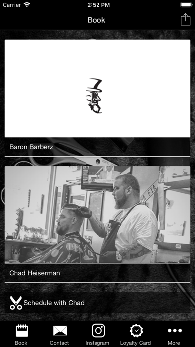Baron Barbers iPhone screenshot 2 - Business app