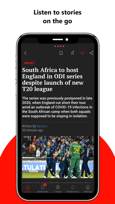 Indian Express News + Epaper Screenshot