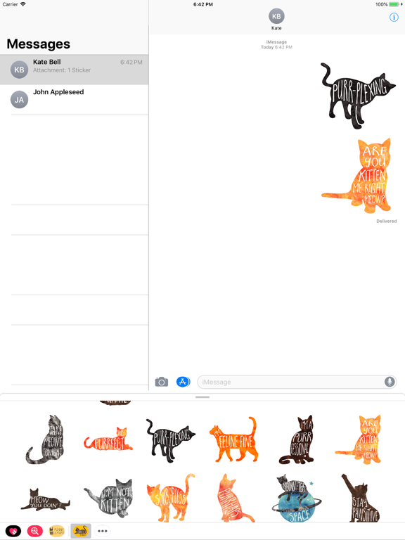 Screenshot #4 pour Purrfect Puns cat stickers