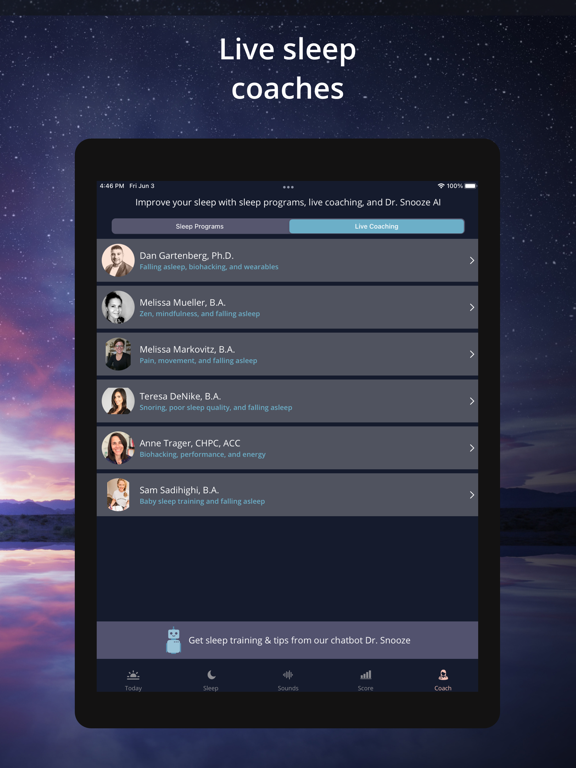 SleepSpace: Deep Sleep Tonight iPad screenshot 6 - Health & Fitness app
