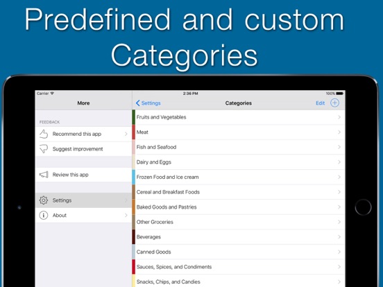 Shopping Share - Grocery list iPad screenshot 4 - Shopping app