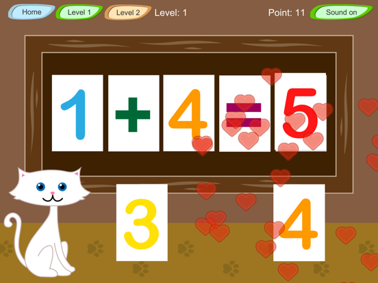 Learn Math with the Cat iPad screenshot